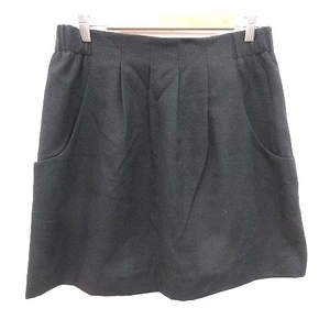 petaruPETALE miniskirt pcs shape black black /CT lady's 