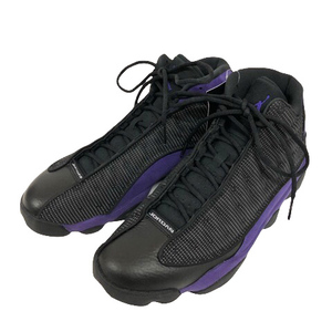 未使用品 ナイキ NIKE エアジョーダン 13 レトロ AIR JORDAN 13 RETRO Court Purple DJ5982-015 28 黒 ブラック 紫 パープル メンズ