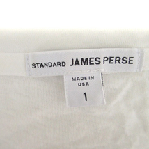 ジェームスパース JAMES PERSE STANDARD Tシャツ カットソー Uネック 長袖 無地 1 オフホワイト /HO40 レディース_画像5