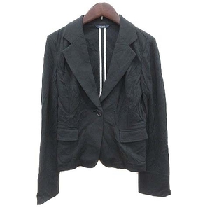  Rope ROPE tailored jacket single cut and sewn 7 black black /CT lady's 