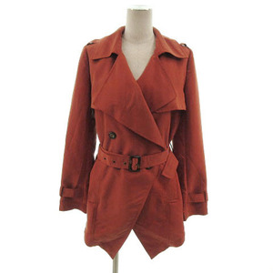  Rose Bud ROSE BUD coat trench coat sash belt orange series F lady's 