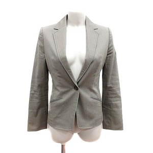  Indivi INDIVI tailored jacket общий подкладка полоса 36 бежевый /YK женский 