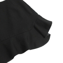 ザラ ベーシック ZARA BASIC スカート ひざ丈 裾フレア ブラック 黒 S レディース_画像3