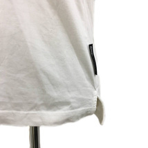 ベースコントロール BASE CONTROL Tシャツ カットソー プルオーバー クルーネック プリント スリット 星柄 半袖 01 白 黒 ホワイト ブラッ_画像3