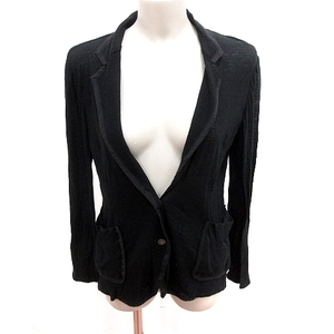  Ships SHIPS jacket tailored cashmere .38 black black /RT lady's 