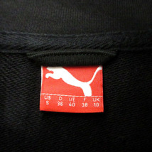 プーマ PUMA ジャケット スウェット スタンドカラー 長袖 ジップアップ ロゴ刺繍 ブラック 黒 パープル 紫 S レディース_画像8