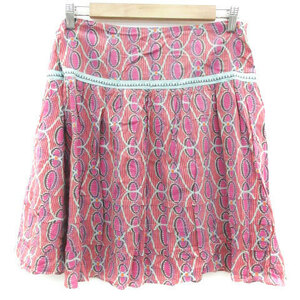  See by Chloe SEE BY CHLOE flair юбка колено длина общий рисунок полоса рисунок многоцветный 4 розовый /YM7 женский 