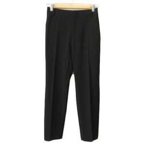  Moga MOGA pants tapered center Press stretch 1 black black lady's 