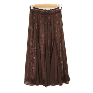  Feroux Feroux Swinglemi leak race skirt 2 tea Brown lady's 