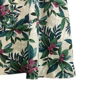 ジュヌヴィエーヴ JENEVIEVE スカート フレア ひざ丈 花柄 0 緑 グレー グリーン レディースの画像3