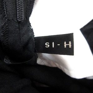 スーヒライ SI-HIRAI ハーフパンツ ショート 麻 リネン 38 黒 ブラック /AU レディースの画像5