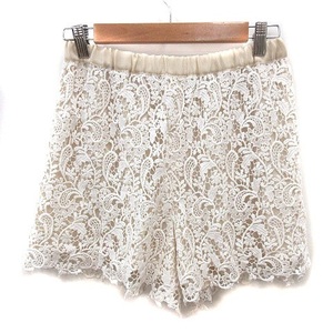  La Totalite La TOTALITE short pants race white white beige /MS lady's 