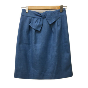  Proportion Body Dressing PROPORTION BODY DRESSING skirt tight Mini ribbon tuck plain 3 blue blue lady's 