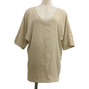  Stunning Lure STUNNING LURE cut and sewn pull over V neck plain . minute sleeve F beige lady's 
