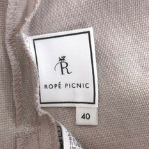 ロペピクニック ROPE Picnic ブラウス シャツ フレンチスリーブ プルオーバー 40 ベージュ /CT ■MO レディース_画像7