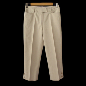  Leilian Leilian pants tapered cropped pants center Press 9 beige lady's 