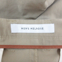 メンズメルローズ MEN'S MELROSE チノパンツ テーパードパンツ ロング丈 M ベージュ /FF5 メンズ_画像6