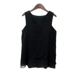  Comme Ca Du Mode COMME CA DU MODE blouse square neck no sleeve 9 black black /MN lady's 