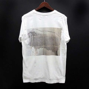 ファクトタム FACTOTUM Short Trip バックプリント Tシャツ カットソー 半袖 クルーネック ホワイト 白 46 メンズ