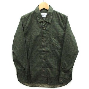 ヤエカ YAECA WRITE BUTTON SHIRT LIBERTY リバティ シャツ ブラウス 花柄 長袖 M FULL BLOOM モスグリーン 98153 美品 レディース