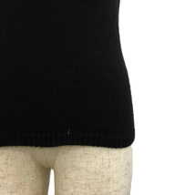 アンタイトル UNTITLED セーター ニット プルオーバー ボートネック ウール 無地 半袖 2 黒 ブラック レディース_画像3