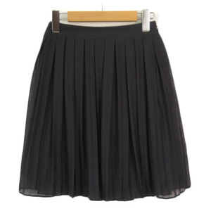 k Miki .k Kumikyoku KUMIKYOKU skirt pleat chiffon S2 navy blue navy lady's 