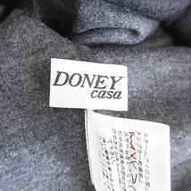 DONEY casa ドネーカーサ カットソー Tシャツ 五分袖 丸首 ビジュー ウール 綿 黒 ブラック 38 レディース_画像3