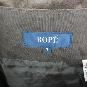 ロペ ROPE フレアスカート ひざ丈 7 ブラウン 茶 /YM15 レディースの画像4