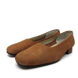  Daniel eshuteruDANIEL HECHTER suede pumps square tu tea n key heel Brown tea 36 approximately 23cm