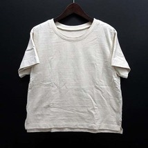 イクナ/スズキタカユキ ikkuna / suzuki takayuki クロップド Tシャツ 半袖 オーガニックコットン 天竺 砥粉色 1_画像1