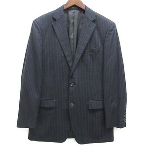  Comme Ca men COMME CA MEN pinstripe tailored jacket 2B wool dark navy 48 men's 