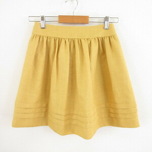  crawler crolla skirt Mini flair yellow 36 *T482 lady's 