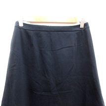 アンタイトル UNTITLED 台形スカート ひざ丈 1 黒 ブラック /AU レディース_画像3