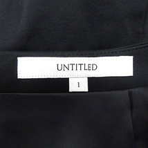 アンタイトル UNTITLED 台形スカート ひざ丈 1 黒 ブラック /AU レディース_画像5