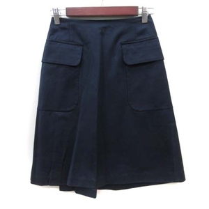  Tomorrowland collection TOMORROWLAND collection flair skirt knee height 34 navy blue navy /YI lady's 