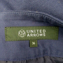 ユナイテッドアローズ UNITED ARROWS フレアスカート ひざ丈 ウール 36 青 ブルー /HO12 レディース_画像5