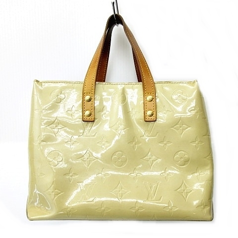 ルイヴィトン LOUIS VUITTON モノグラム ヴェルニ リードPM M91144 ハンドバッグ エナメル パテント ベージュ STK レディース
