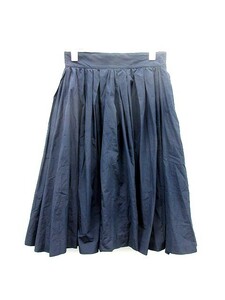 ジンジャーエール GINGERALE TOKYO スカート ギャザー ひざ丈 1 紺 ネイビー /KS24 レディース
