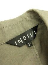 インディヴィ INDIVI ジャケット テーラード 1つボタン 36 茶 ブラウン /ew レディース_画像5