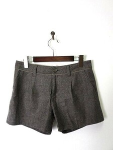  Stunning Lure STUNNING LURE short pants wool tuck S gray lady's 