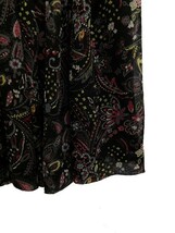 ローズバッド ROSE BUD 213 スカート ギャザー ミニ 総柄 スパンコール S 黒 赤 ブラック レッド レディース_画像3