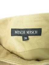 ミッシュマッシュ MISCH MASCH スカート フレア ミニ ジップフライ ウール 38 茶 ブラウン /M2O37 レディース_画像3