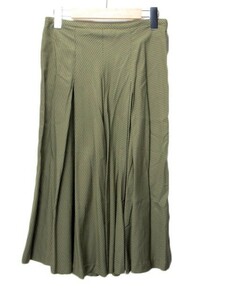 エスピービー SPB スカート フレア ドット 刺繍 2 緑 レディース