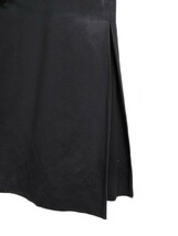 ダナキャランニューヨーク DKNY ラップスカート タック リネン コットン 6 国内正規 黒 ブラック レディース_画像5