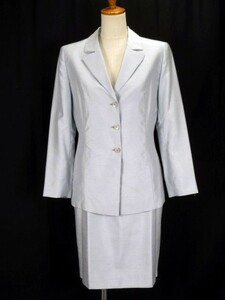  J &a-ruJ&R suit jacket tailored skirt tight M light blue blue lady's 