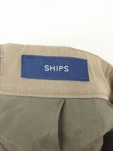 シップス SHIPS スカート フレア 膝下丈 無地 シンプル 綿 コットン 36 緑 カーキ /TT7 レディース_画像3