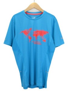 プーマ PUMA Run the World Tシャツ 半袖 ランニング S 514425 青 ブルー メンズ