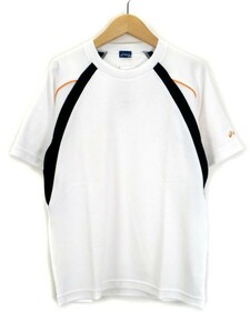 未使用品 アシックス asics アスレチックシャツ トレーニング 半袖 S 白 ホワイト メンズ