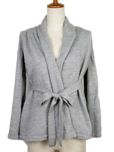  Untitled UNTITLED cardigan topa- belt wool 2 gray lady's 