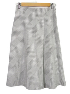 Lautreamont wrap -Стильные птенцы юбка шерсть льня 38 серые дамы